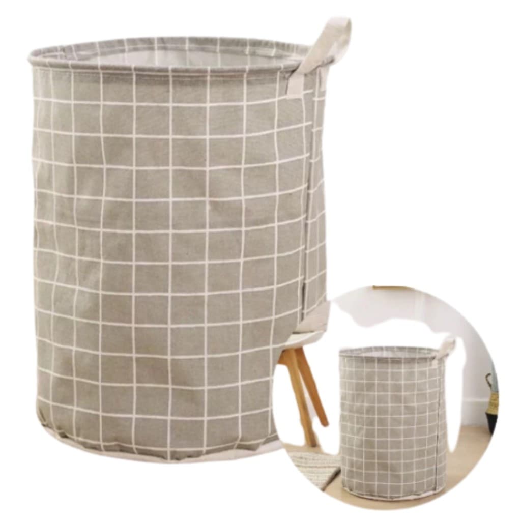 Cesto Dobrável Marron para Roupas e Brinquedos Organize com