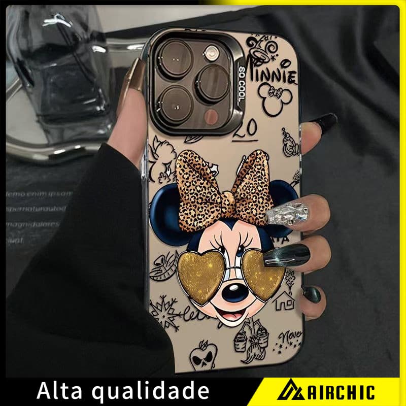 Capinha para celular anti-queda fosca com Padrão de rato fofo iPhone xs max xr 7 8 11 12 13 14 15 16 17 pro max case