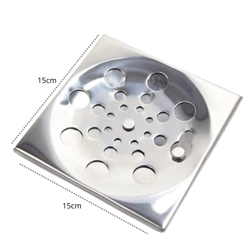 Ralo Inox Quadrado De 15 Rotativo Overtime