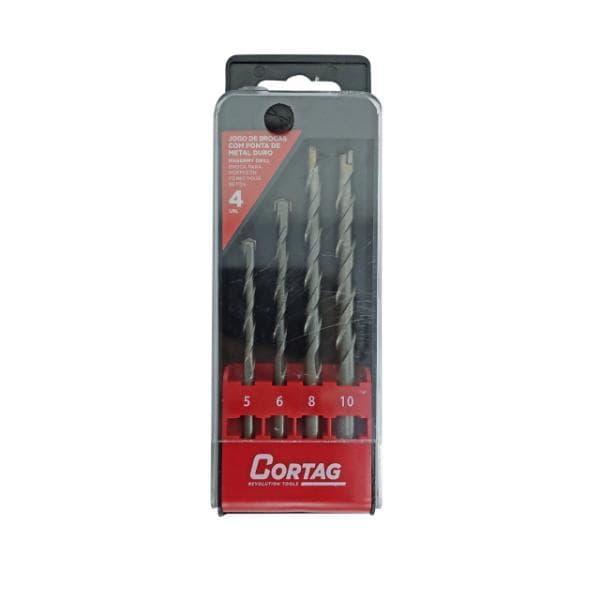 Jogo De Brocas Com Ponta De Metal Com 4 Peças 62307 Cortag