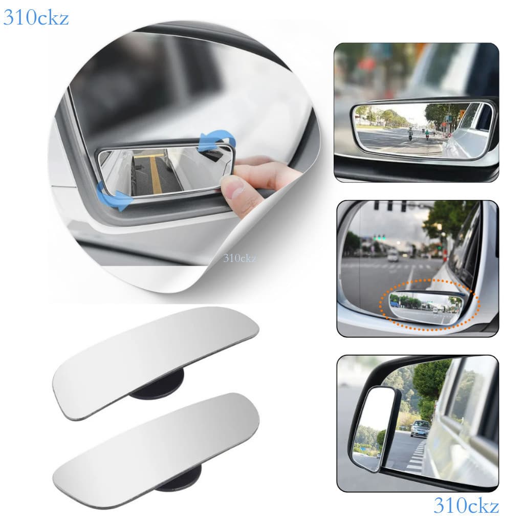 360°Espelho auxiliar ajustável para ponto cego de carro, espelho retrovisor quadrado grande angular ✨310ckz