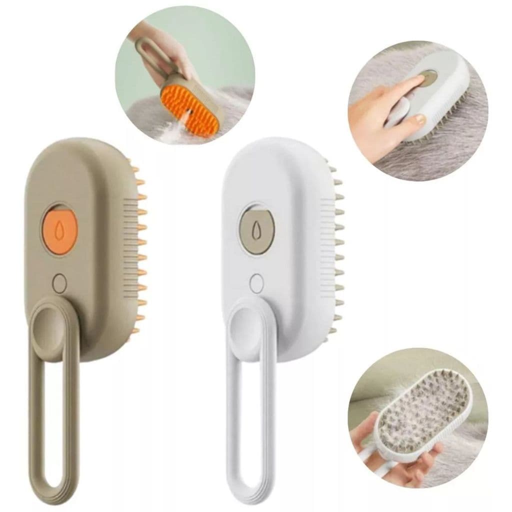 Escova Premium com Design Inovador para Cães e Gatos - Limpeza e Relaxamento em Um Só Produto