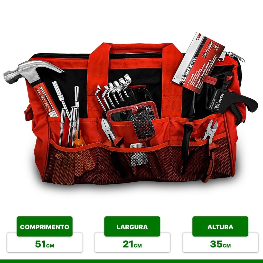 Bolsa Para Ferramentas Com 18 Bolsos 3185 Mtx Tamanho: 51Cm X 21Cm X 36Cm
