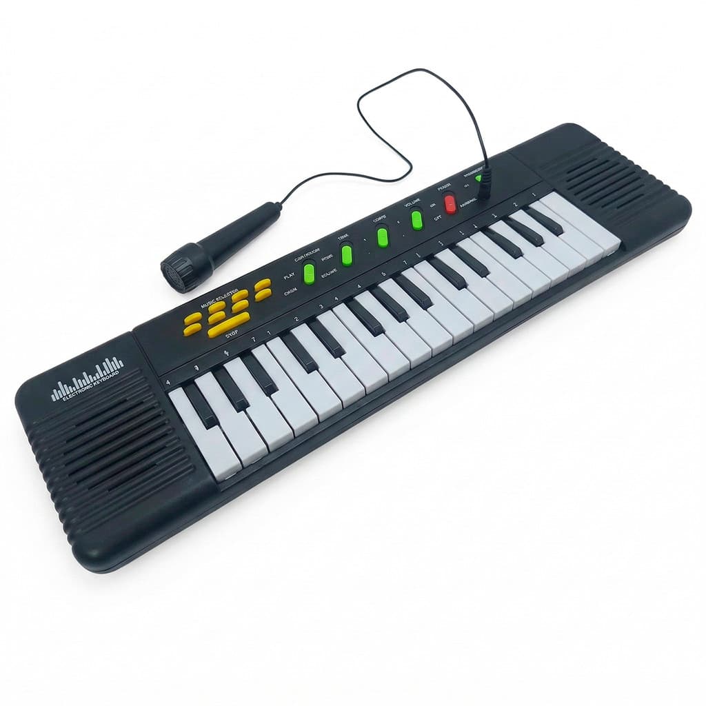 Teclado Musical Infantil Com Microfone 32 Teclas Educativo