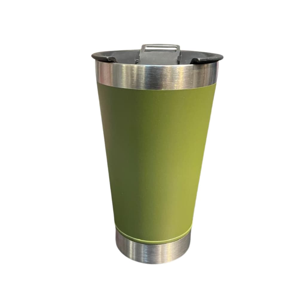 Normal - Copo Térmico Inox com TAMPA e ABRIDOR (473 ml) - Verde Militar