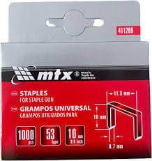Grampos 10Mm Temperado 1000Pçs Tipo 53 411209 Mtx