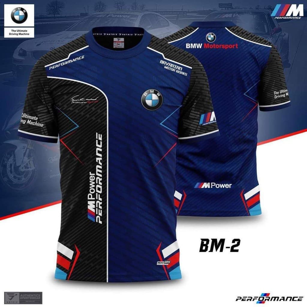 Lazer Nova Camiseta Feminina Plus Size Roupas Topo Verão Masculina BMW Corrida Esportes Manga Curta Tops Tee