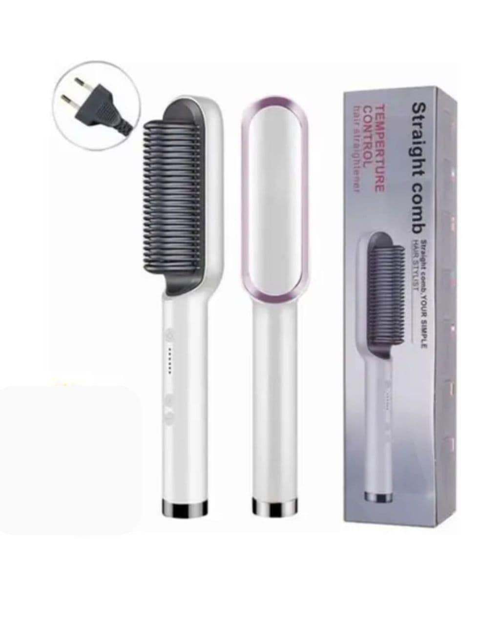 Escova Alisadora Elétrica Bivolt Cerâmica Anti Frizz 45w