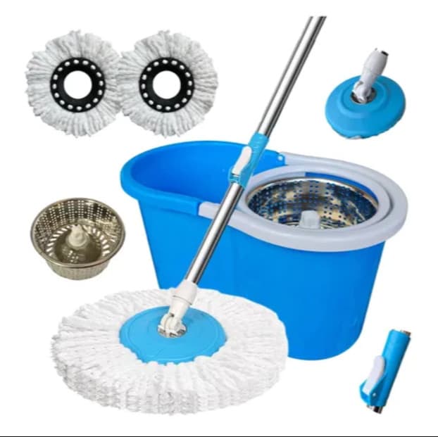 MOP INOX Giratorio (13 LITROS GRANDE) CABO FLEXIVEL SUPER ABSORVENTE