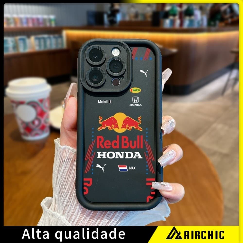 Capinha Capa RedBull para iPhone 11 12 13 14 15 16 17 Pro Max Plus