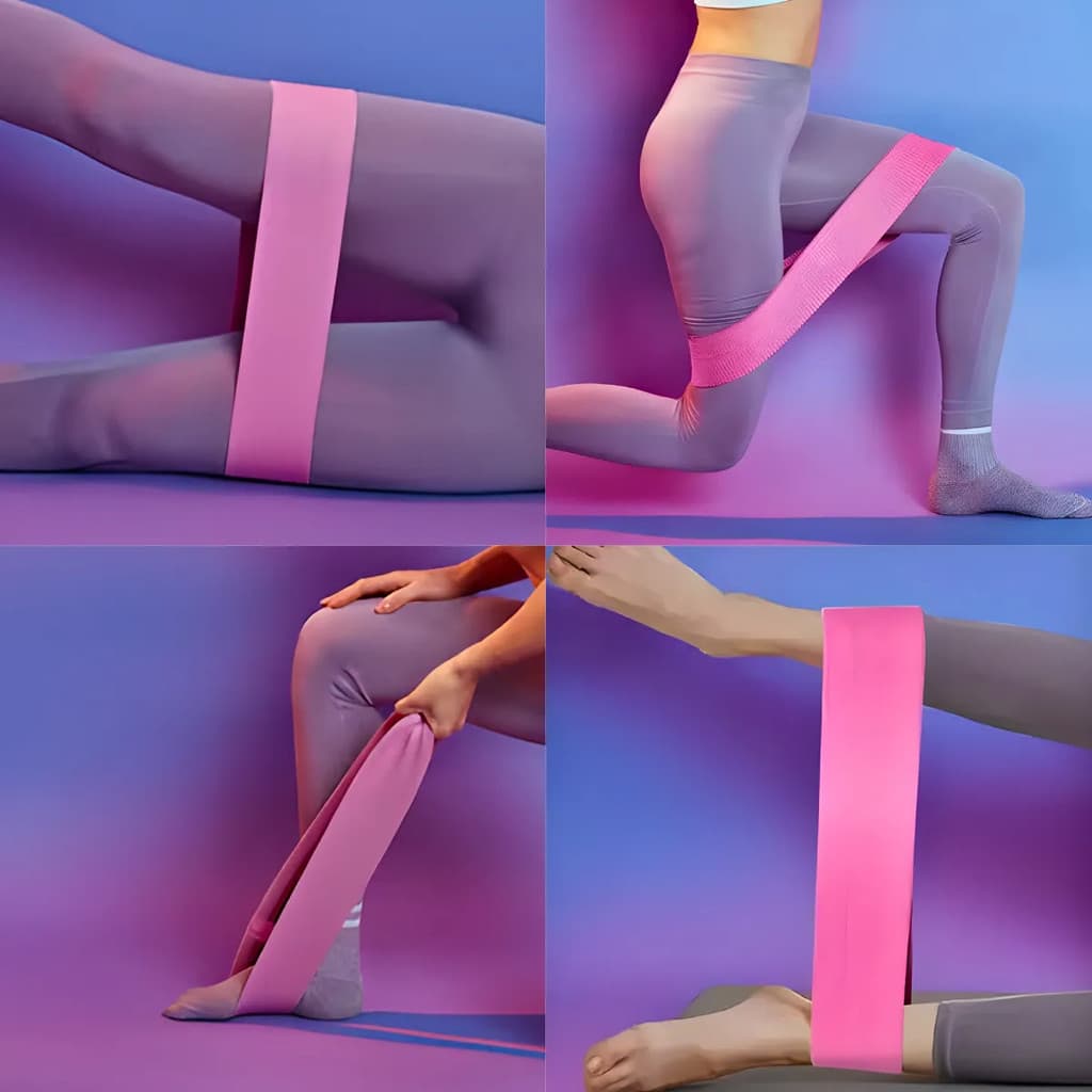 Kit 3 Faixas Elásticas De Exercício Hip Resistance Bands Para Malhar em Casa