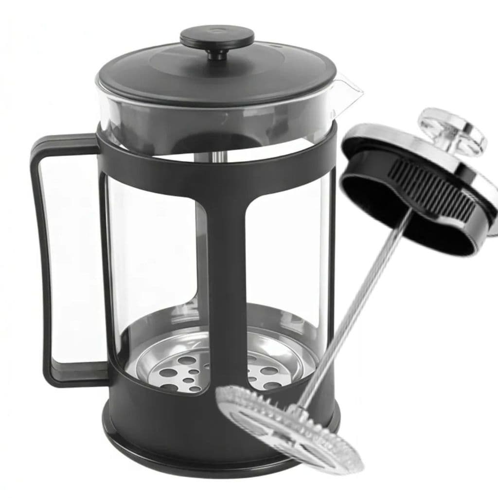 Cafeteira 350ml Prensa Francesa Inox Vidro Chá Infusão Creme