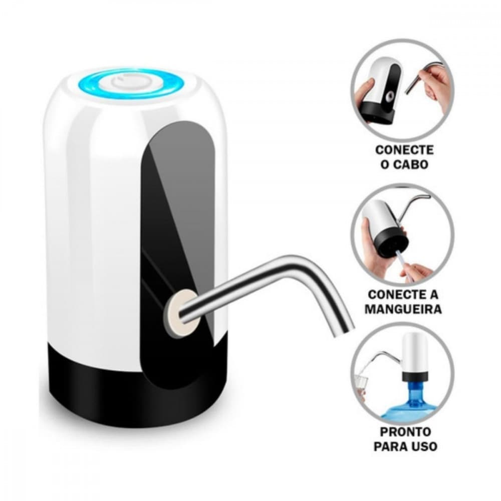Bomba Elétrica Filtro Bebedouro De Garrafões Galão Original D Água até 20 Litros