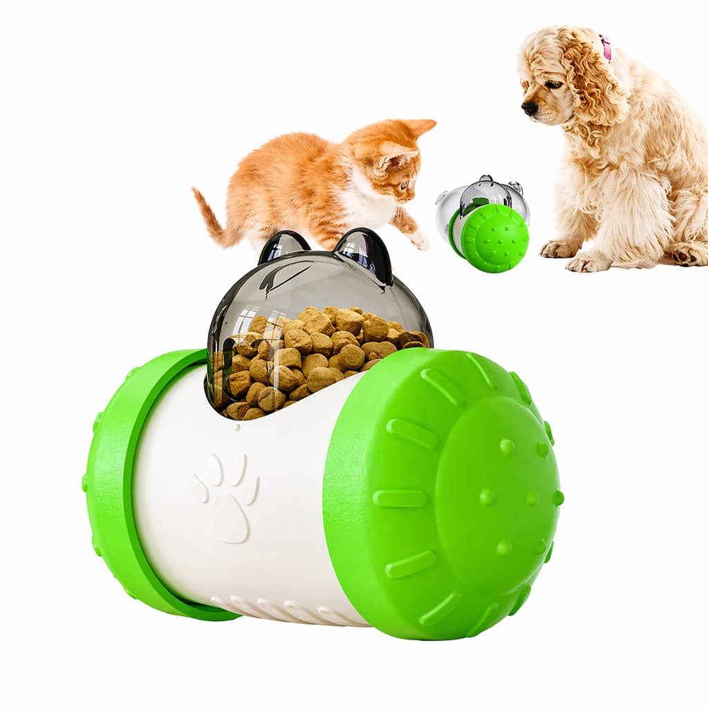 Brinquedo Dispensador de Ração Interativo para Pets Verde