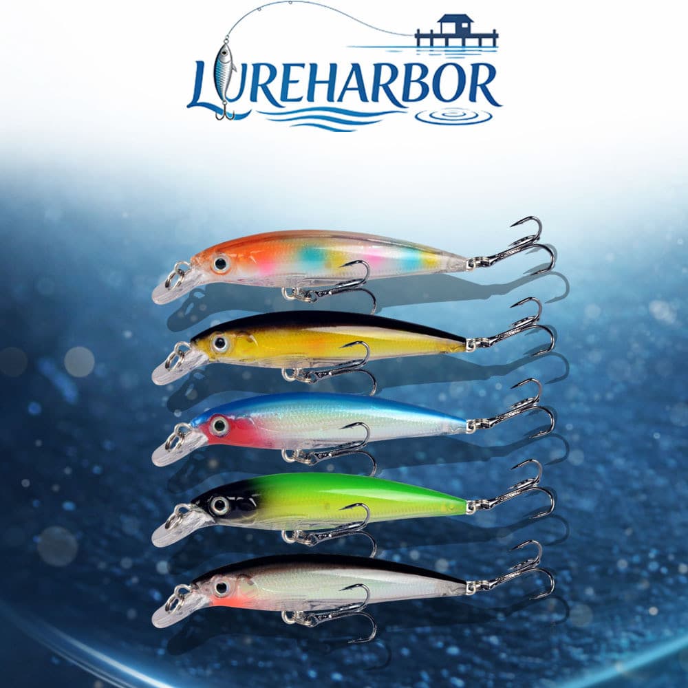 LUREHARBOR novo Laser Minnow 7cm/4.3g isca biônica isca falsa suprimentos de pesca ponta de pesca submersa