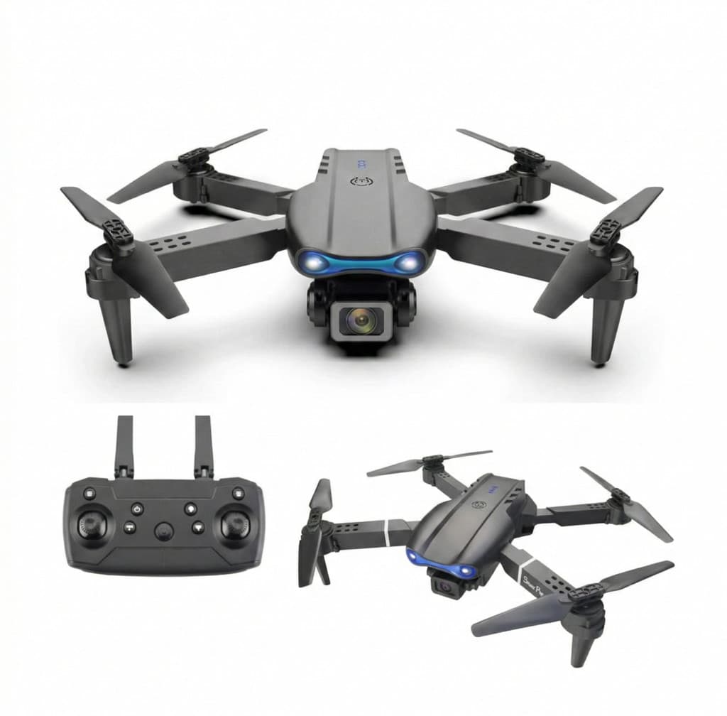 Mini Drone Com Câmera - Estabilização de Voo, Retorno Automático e Modo Sem Cabeça - Ideal para Iniciantes