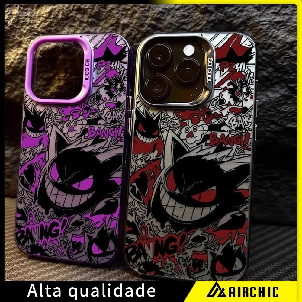 Anime Pocket Monster Pokémons Gengar Capa De Telefone Para iPhone 11 12 13 14 15 16 17 Pro Max Plus