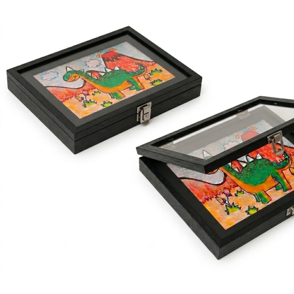 Quadro Guarda Desenhos - Eternize Momentos na Parede (Preto)