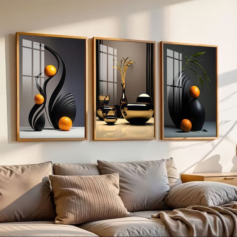 Quadro Decorativo 3D Flores Grandes Para Parede Arte Moderna Para Sala De Estar Presente Para Decoração De Casa