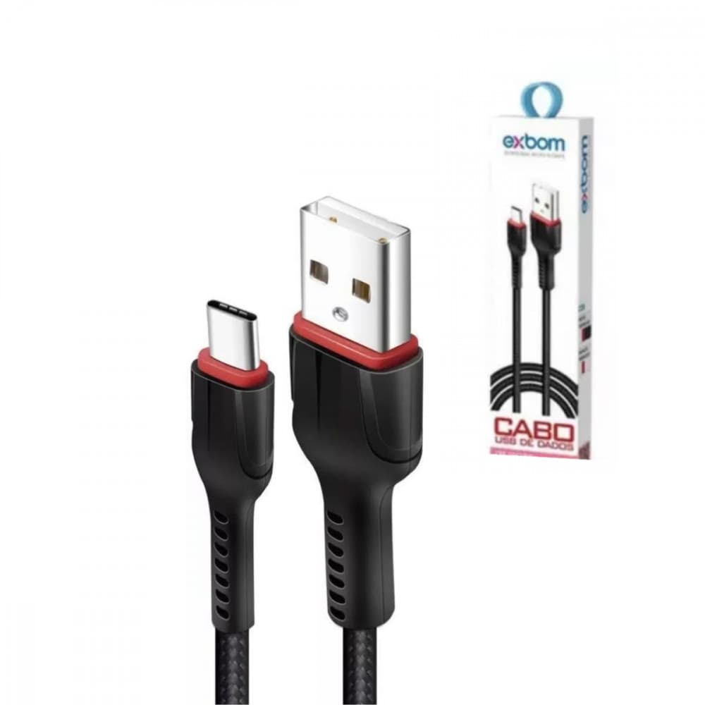 Cabo Dados TURBO TIPO-C 2.4A / 1m  Exbom