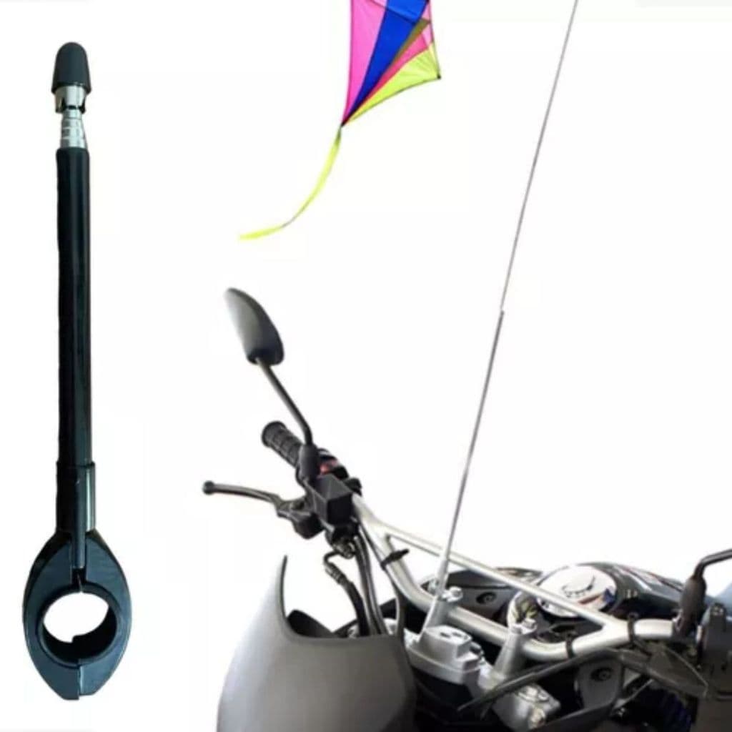 Acessório de Moto: Antena Corta Pipa em Aço Inox com Instalação Fácil