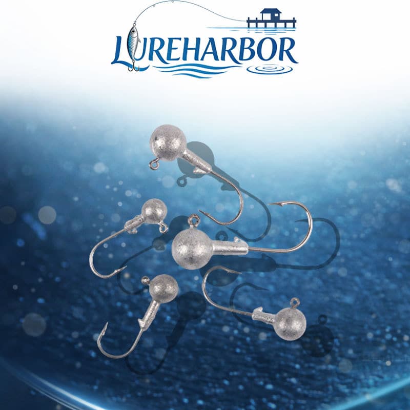 LUREHARBOR 3.5g 5g 7g 10g 14g Cor Original Isca De Cabeça De Chumbo 5 Peças/Saco Gancho Equipamento De Pesca