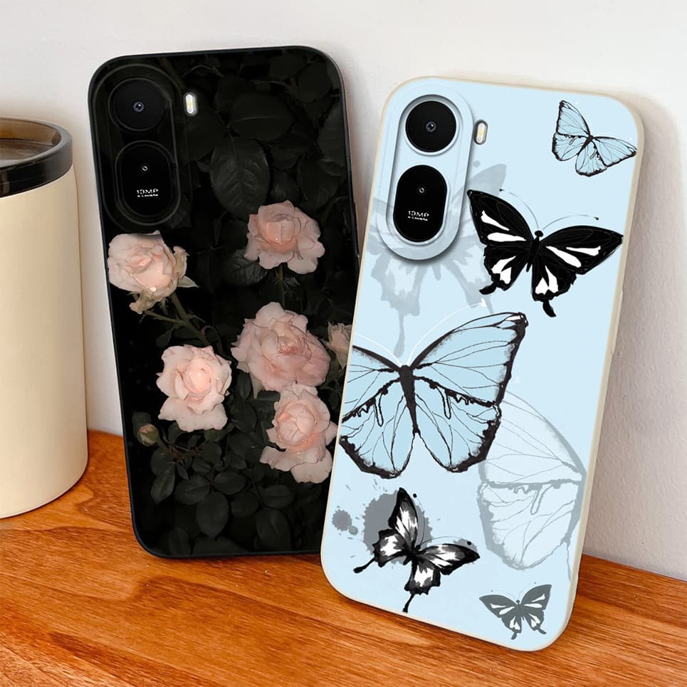 Capa Para Redmi A7 PRO/Poco C85X Invólucro Design De Moda Proteção Capas Celular Soft Suave Silicone Líquido Antiderrapa