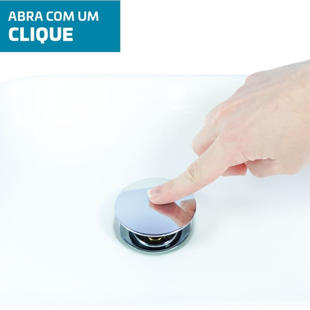 Válvula Pop Up de Escoamento: Aço Inoxidável e Acabamento Inovador para Lavatórios