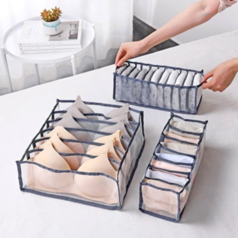 Kit Organizador Gaveta Roupa Íntima Meia Sutiã 3 Peças