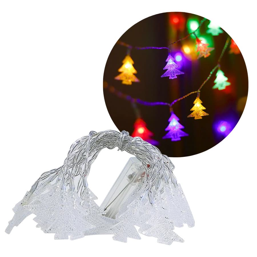 Cortina de Luz LED Natalina Colorida 28 Peças Árvore de Natal 220V Altomex AL-5970