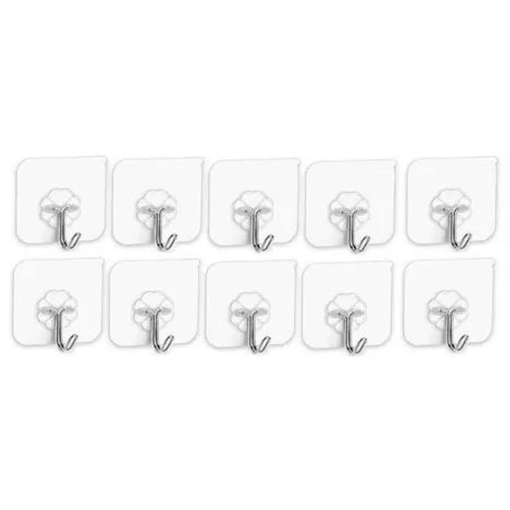 Kit 10 Ganchos Adesivos Multiuso Para Casa Banheiro Cozinha