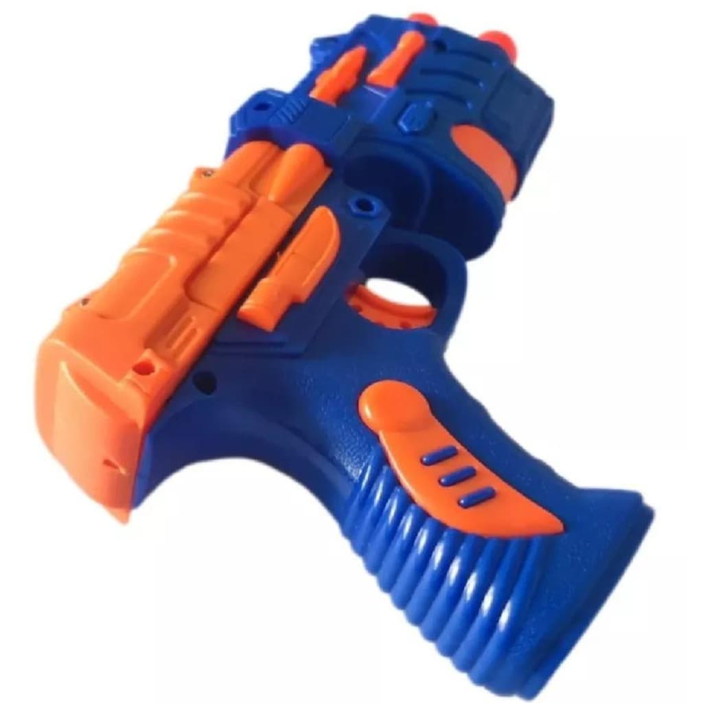 Lança Dardo Com Alvo de Garrafas -Toys - 190661- Azul/Laranja