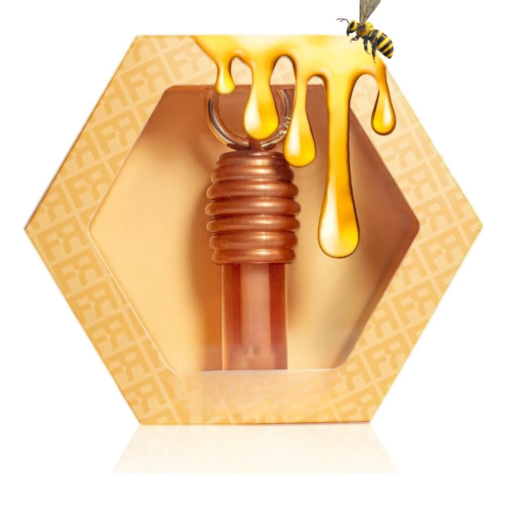 Gloss Labial Mel Honey com Pingente | Hidrata, Brilha e Perfuma com Aroma de Mel