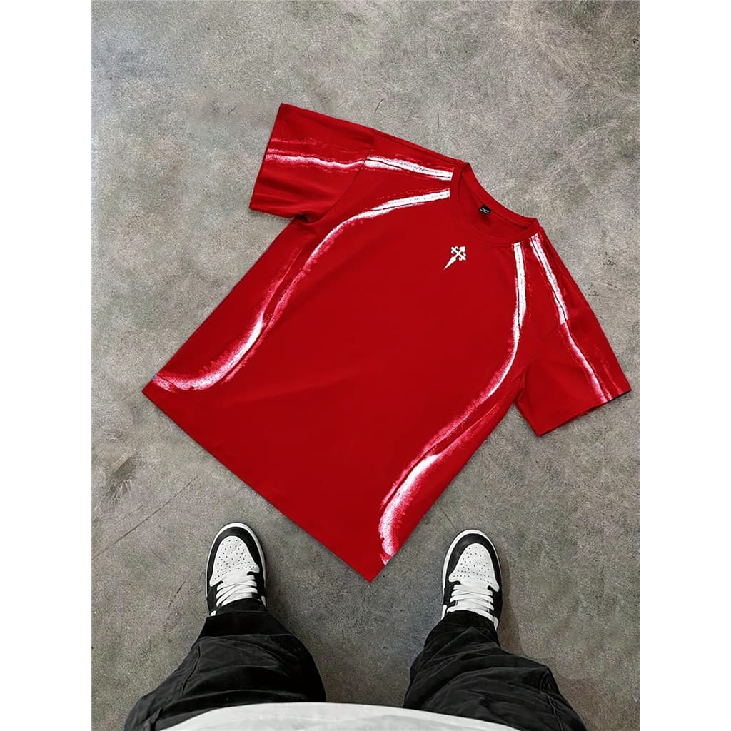 Conforto Diário | Camiseta Masculina Casual De Verão Com Gola Redonda , Tecido De Malha 95 % Poliéster 5 Elastano , Esta