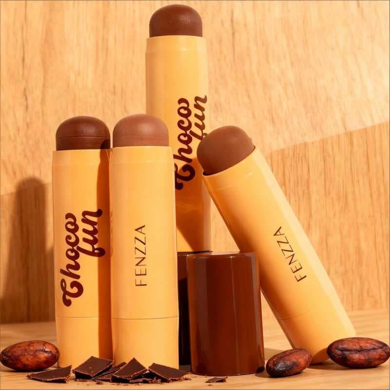 Contorno em Stick Fenzza Chocolate - Textura Cremosa e Aplicação Fácil FZ27009