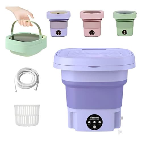 Mini Maquina De Lavar Roupas Compacta Dobrável Portátil 11L | Cores Sortidas