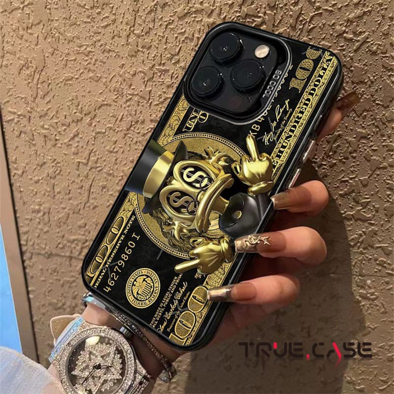 Capinha Capa de Anti queda fosco Padrão de dinheiro Aplica se a IPhone XR XS XSMAX X 16 11 12 14 15 13PRO MAX 7/8 PLUS