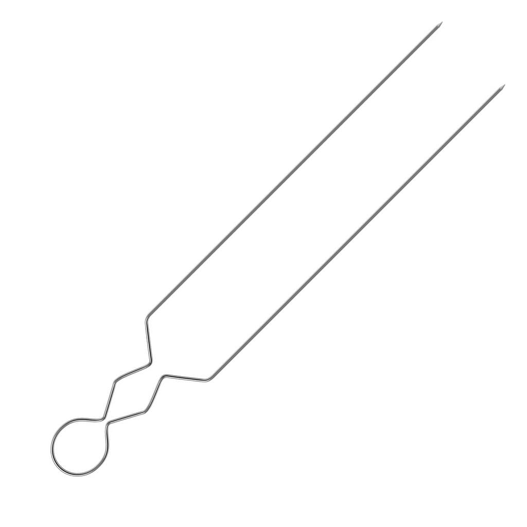 Espeto Duplo Aço Cromado - Seu Companheiro Ideal para Churrasco