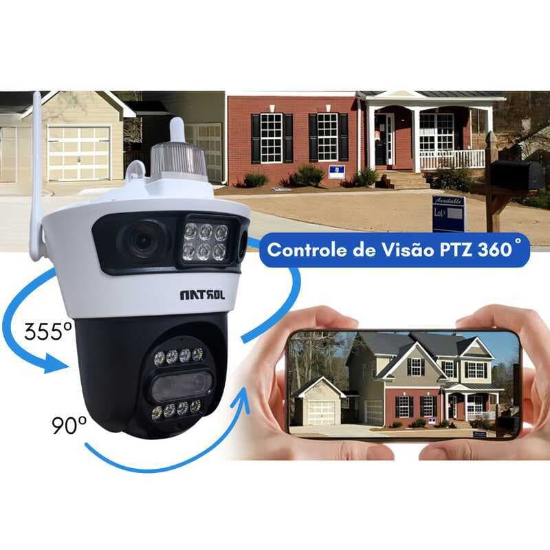 Câmera De Segurança a Prova de água Quatro Lentes APP YOOSEE IP66 Camera IP WiFi 360