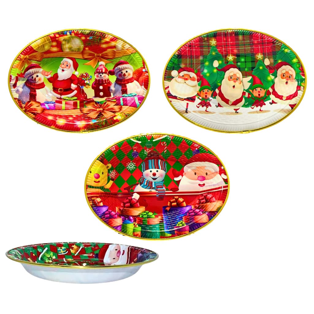 Bandeja De Plastico Personalizada Estampa de Natal Altomex ZSS-098