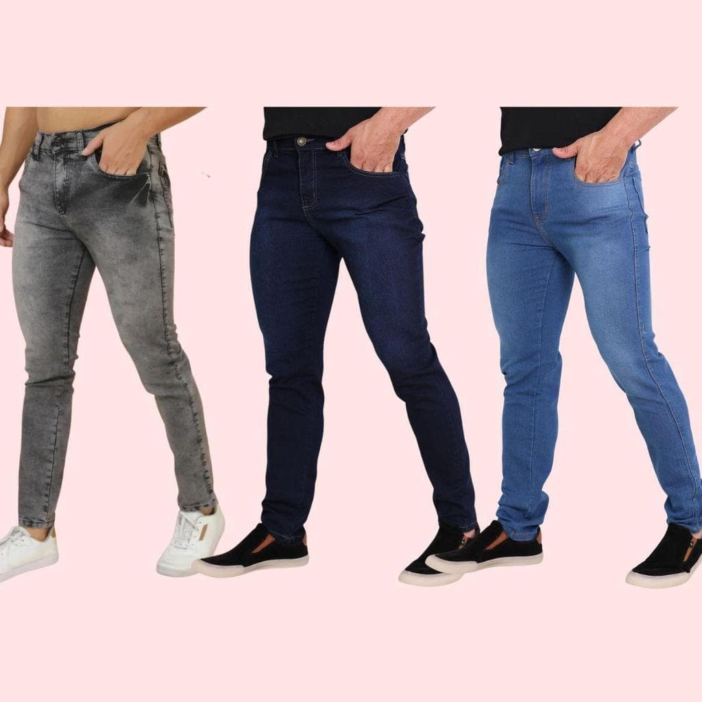 Kit 4 Masculino Zíper Lycra Jeans Stretch Fabricantes Preços Especiais Venda Direta