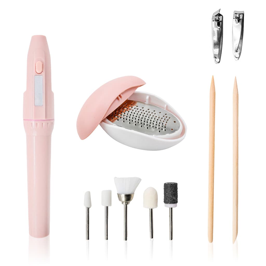 Kit Lixa de Unha Elétrica Profissional Completo Para Manicure e Pedicure