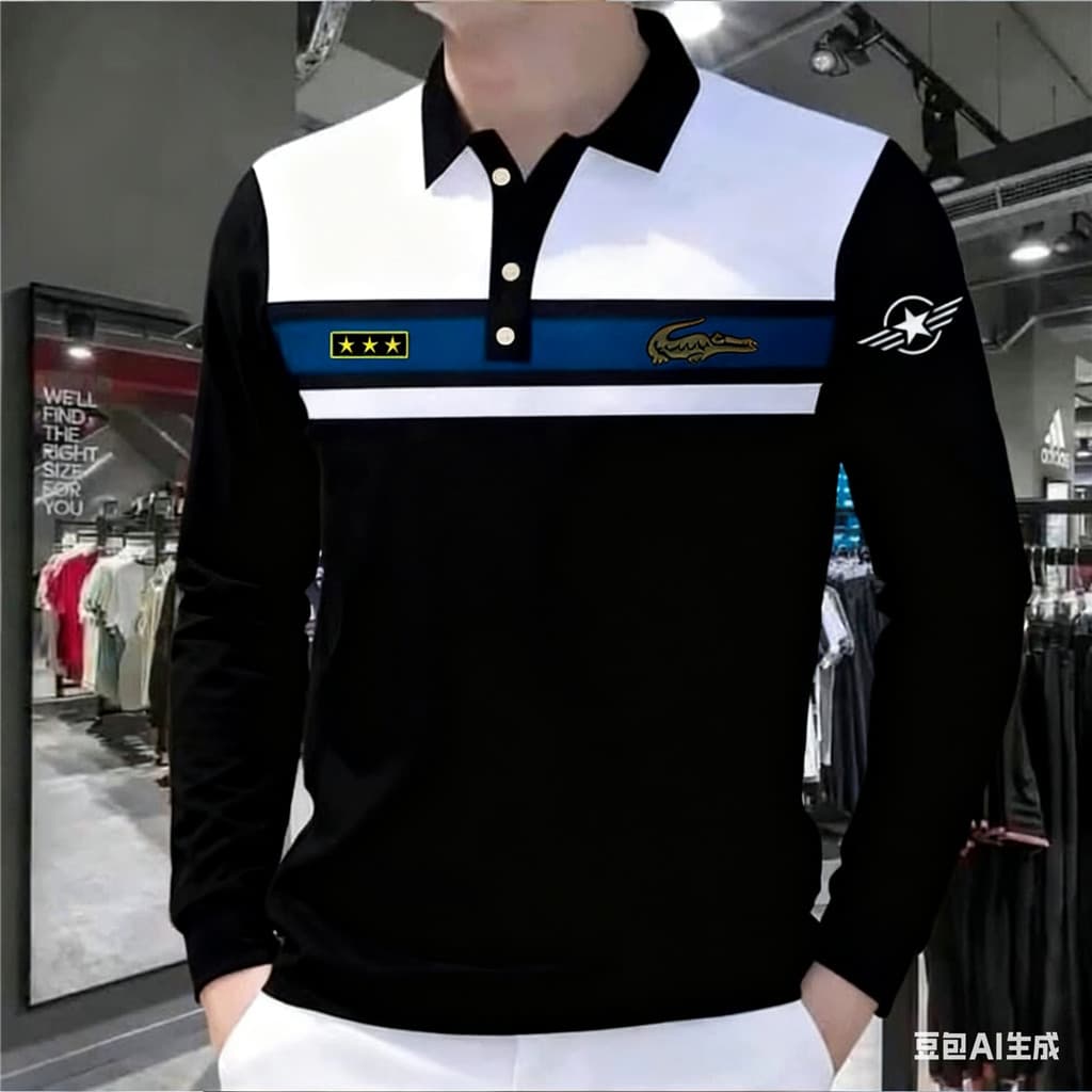 Camisa polo Masculina De Manga Comprida Barong ASEAN Roupas top Estilo Étnico oversized E Simples Roupa De Rua Ao Ar Liv