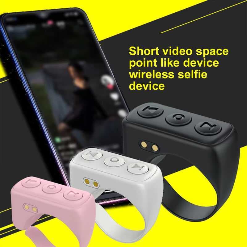 D01 PRO Anel De Controle Remoto Mouse Para Telefone E-book Página Turner Tela Fora Botão Ajuste Volume Com Suporte Do