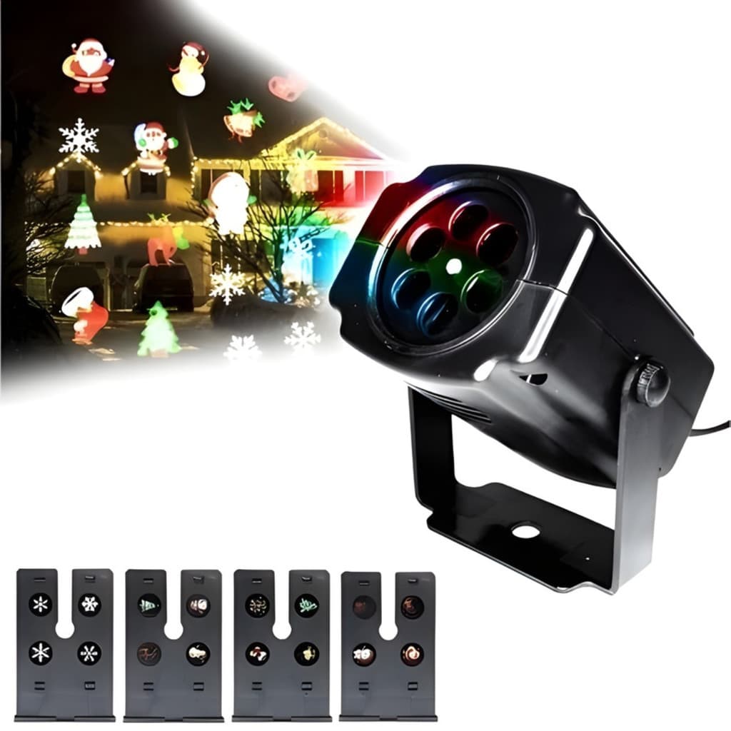 Projetor Led Bivolt Natal Desenhos Laser Casa e Jardim – Ilumine seu Natal com Magia e Praticidade