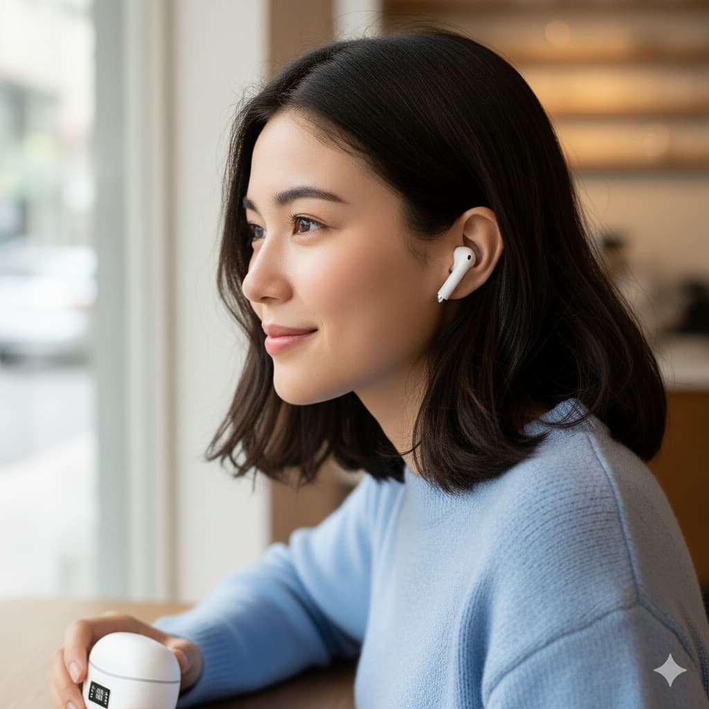 Fone Portátil Com Tela LED - Bluetooth / Auto Desempenho