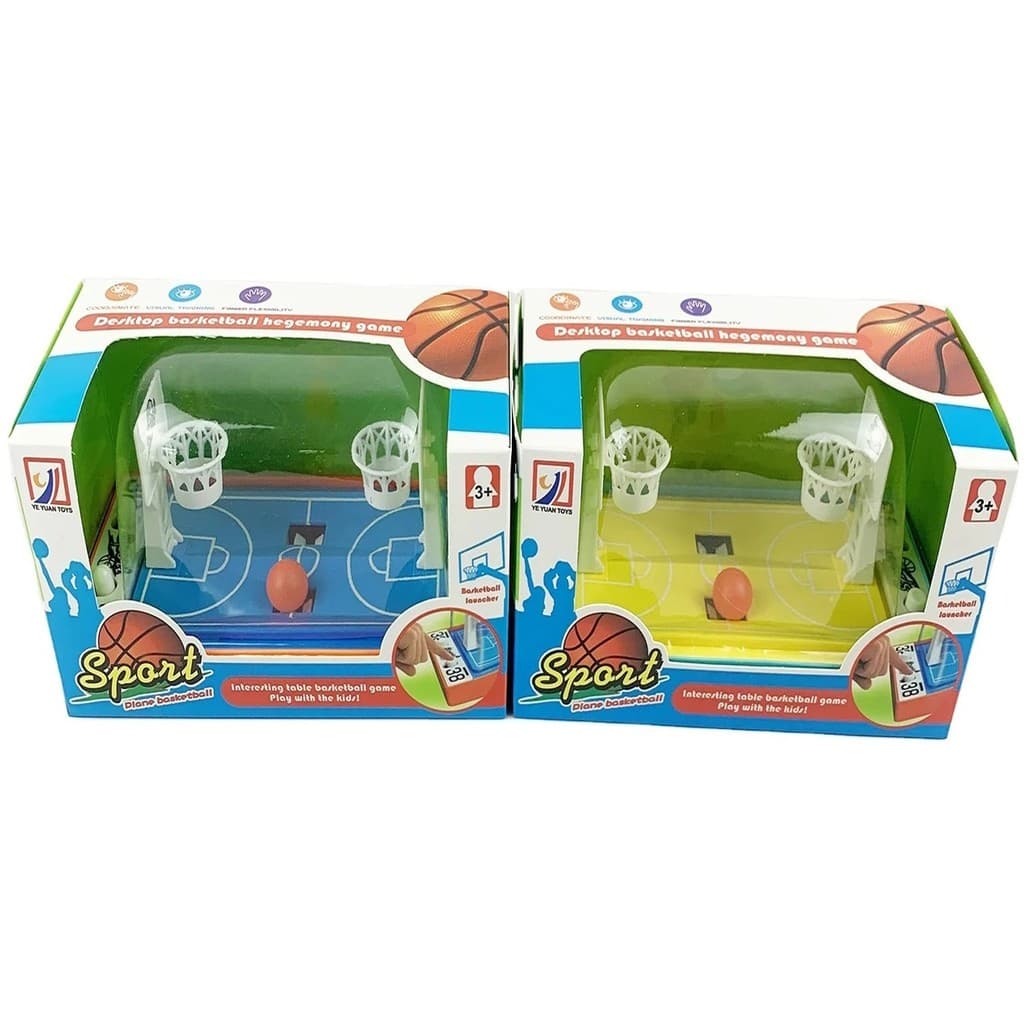 Jogo Mini Máquina Basquete De Mesa Com Lançador Dedo 2