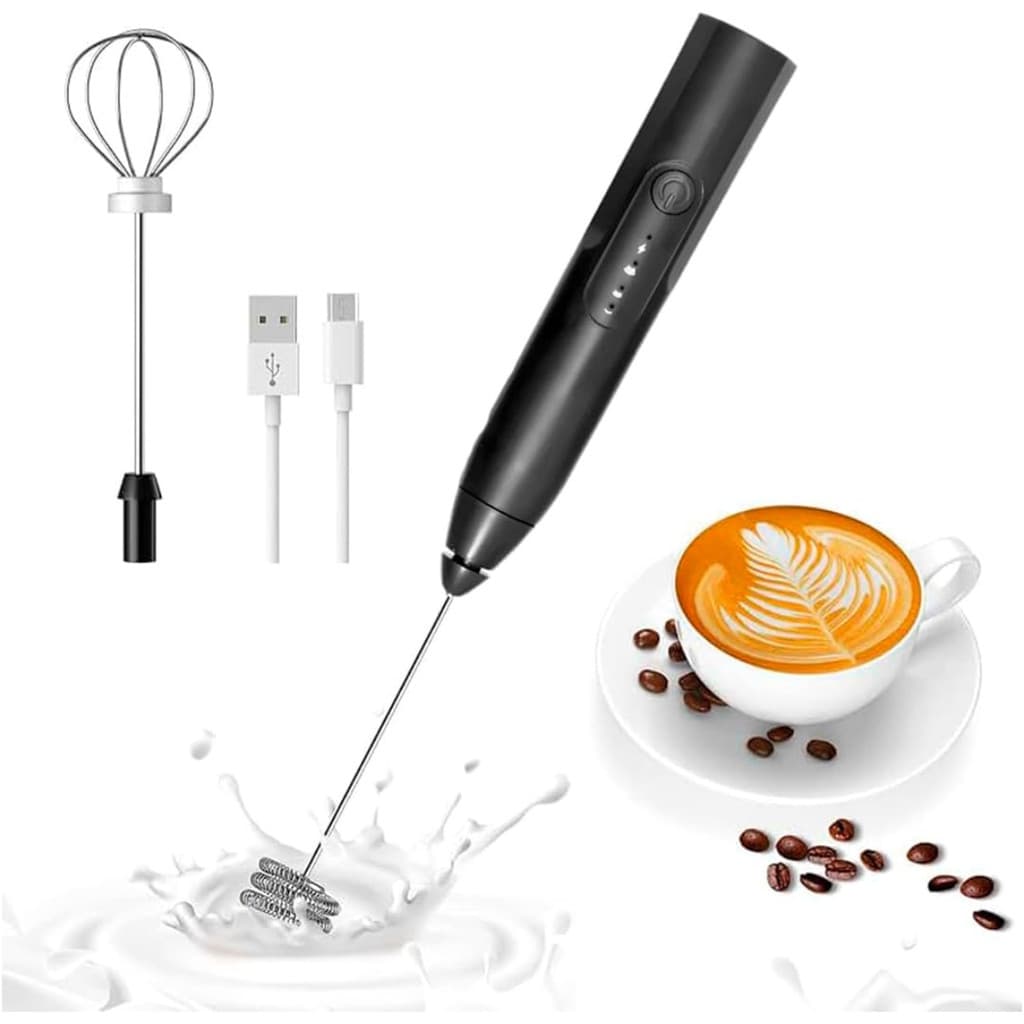 Gibela Shop (Premium) Mini Batedor Mixer Elétrico Portátil Bivolt - (Cores Sortidas)