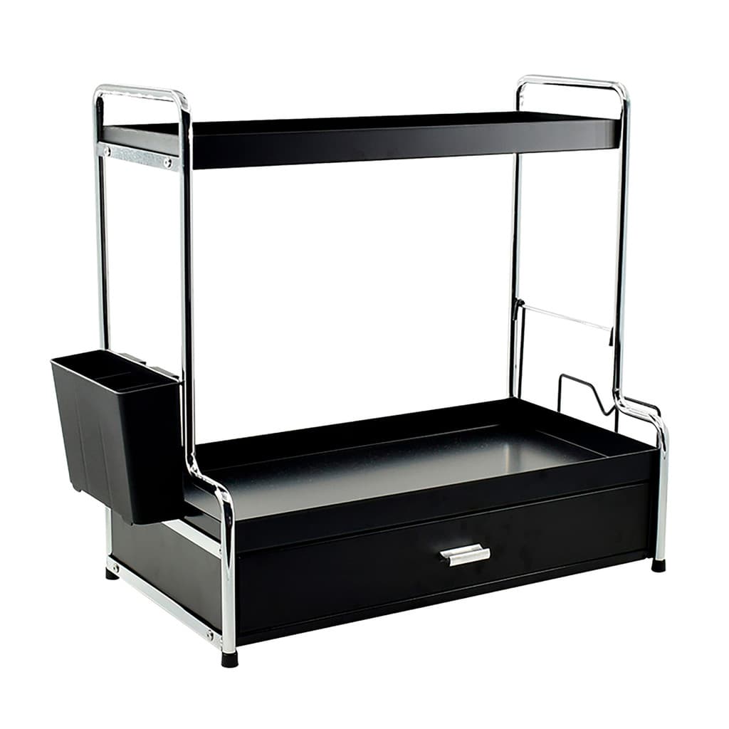 Porta Temperos Condimentos Organizador Cozinha Preto