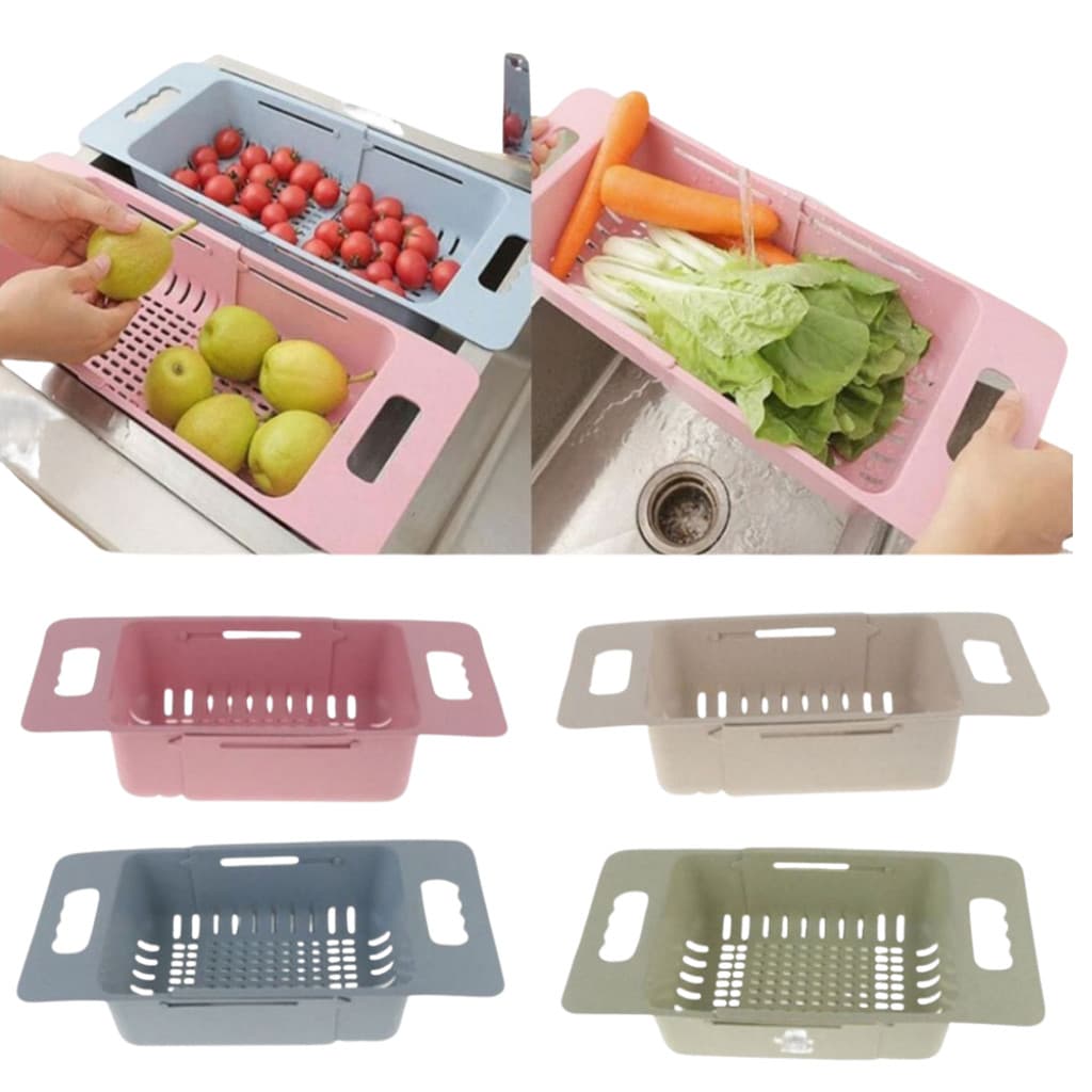 Escorredor Louça Pia Legumes Fruta Salada Ajustável